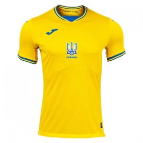 Koszulka Ukraina Domowe Euro 2024 Koszulki Piłkarskie Krótki Rękaw